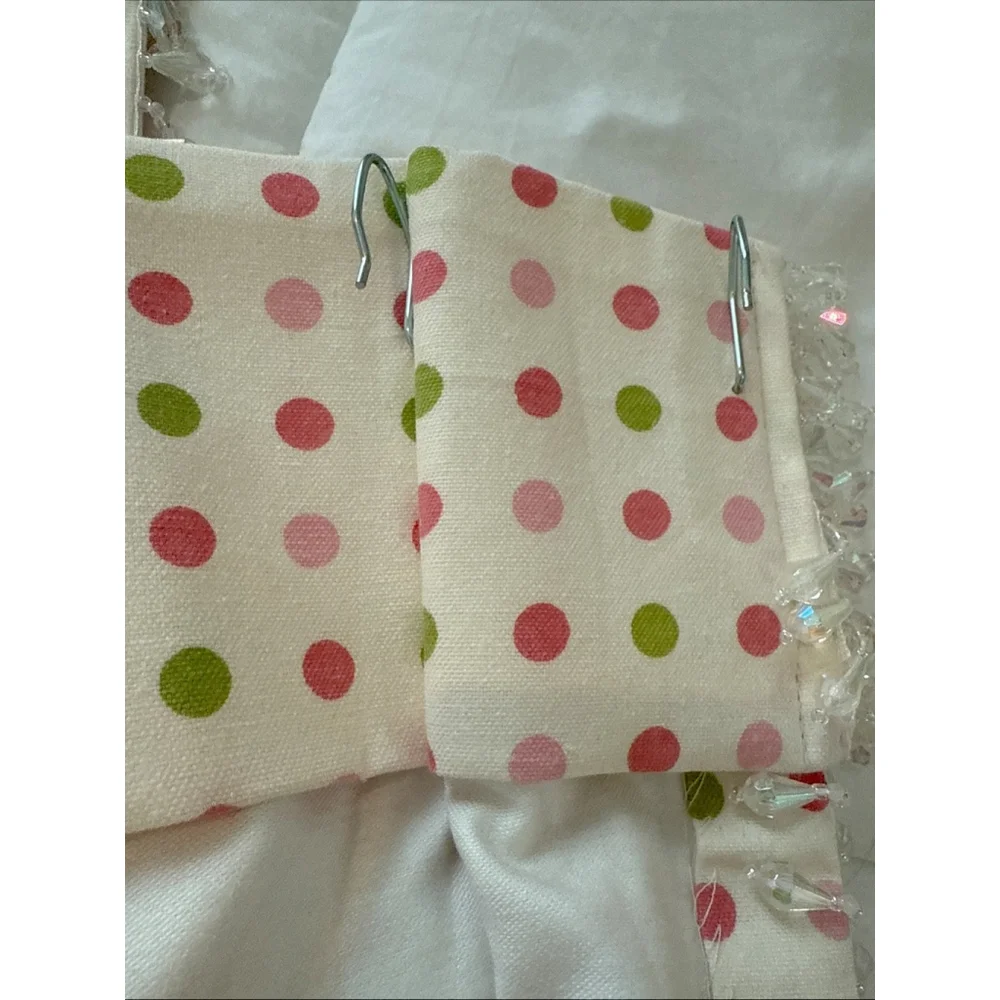 Custom Made Leopard Pink Polka Dot Std Shams Euro Shams Bedskirt Curtains 7pcs